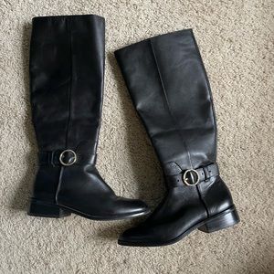 Aldo genuine leather knee high boots